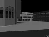 Ayuntamiento de Rovaniemi, vista hacia la plaza