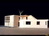 Pequeña casa de artistas, fachada a la calle