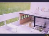 Vil·la Savoye -projecte definitiu,  terrassa i sala d'estar, detall