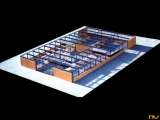 Biblioteca y administración del IIT, vista estructura, sureste